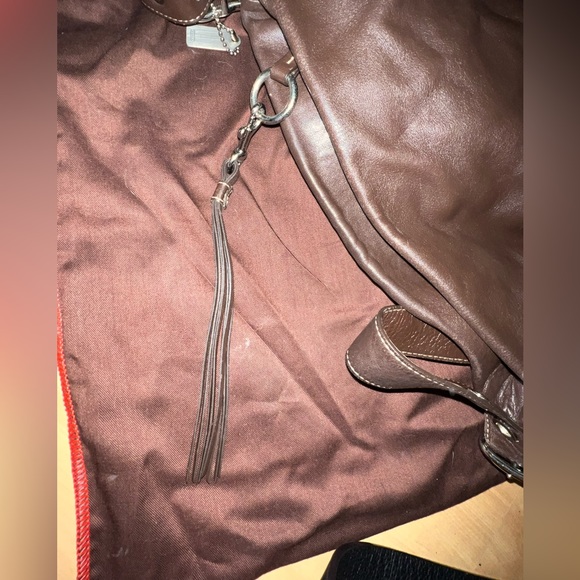 Coach Brown Leather Shoulder Bag - Picture 7 of 9
